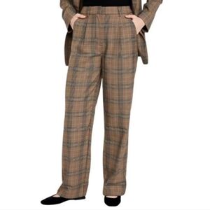 Old Navy Women's Plaid Pleated Trousers
